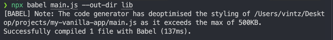 "The code generator has deoptimised..."의 뜻이 무엇일까?