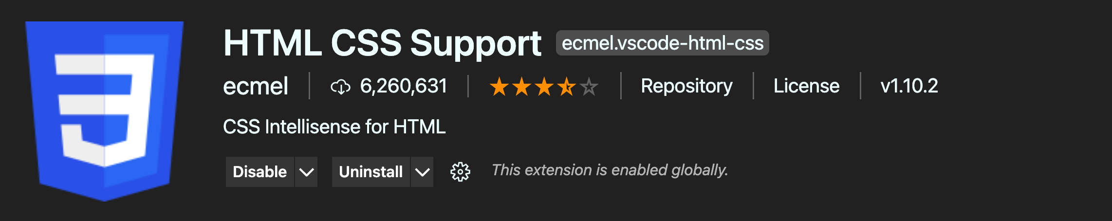 VSCode Extensions - HTML CSS Support