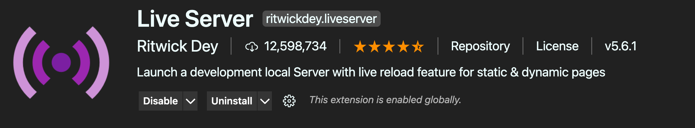 VSCode Extensions - Live Server