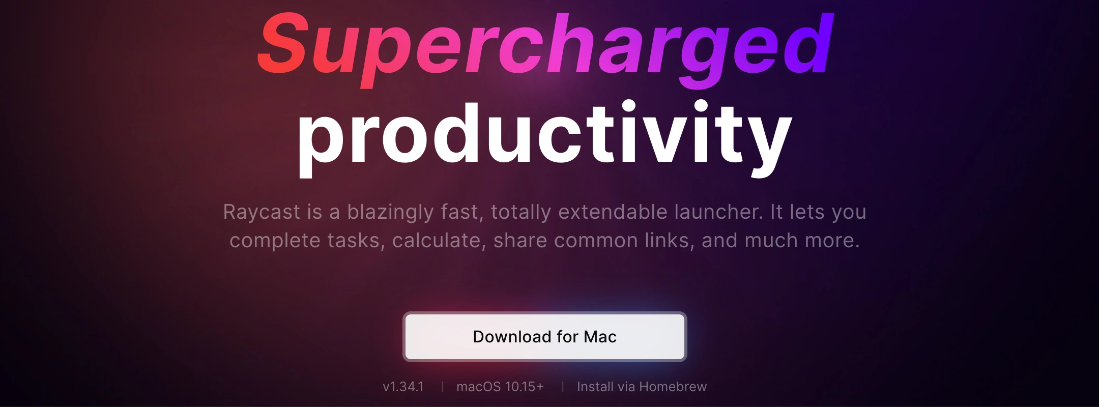 Download for Mac - https://www.raycast.com